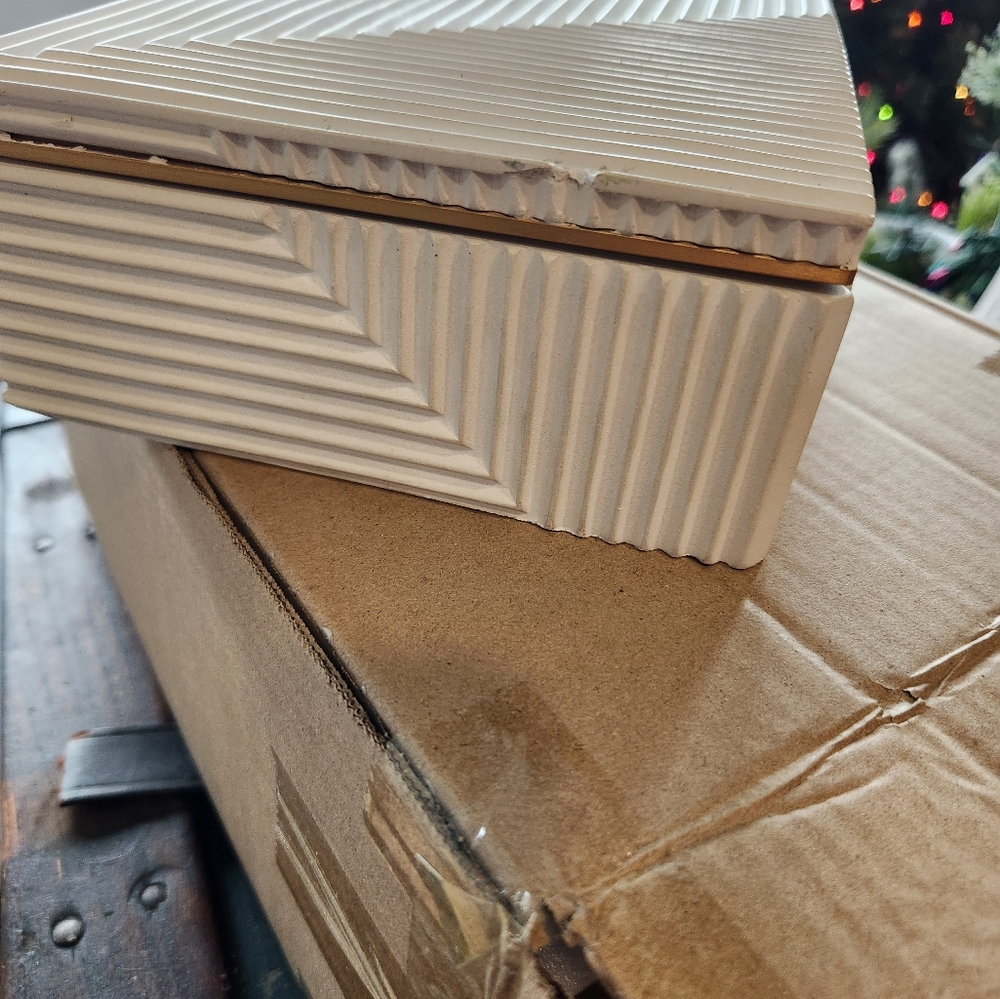 CB2 Chelsea Cement Box - Large - Picture 6 of 7